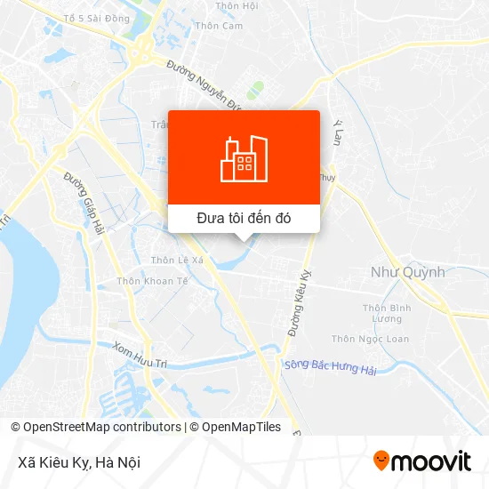 Bản đồ Xã Kiêu Kỵ