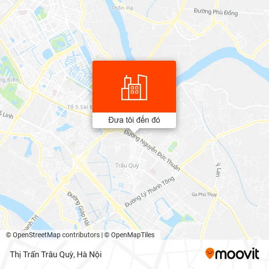 Bản đồ Thị Trấn Trâu Quỳ