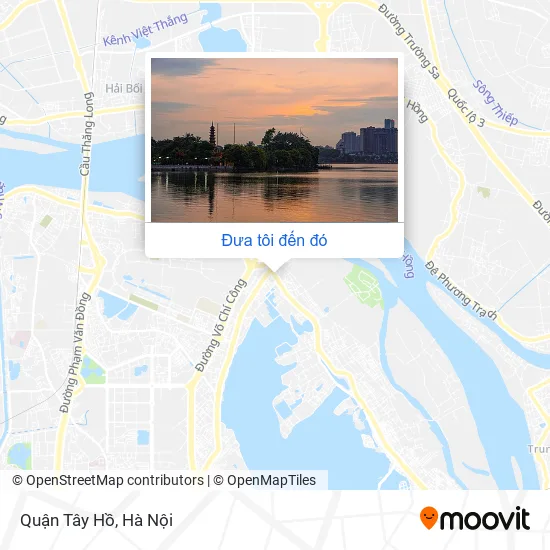 Bản đồ Quận Tây Hồ