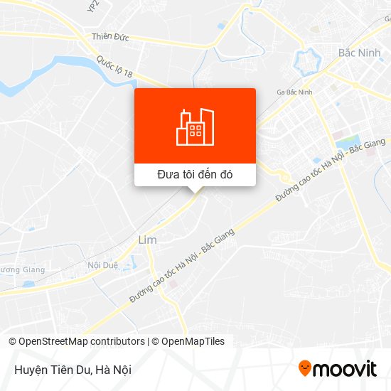 Bản đồ Huyện Tiên Du