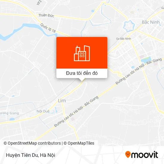 Bản đồ Huyện Tiên Du