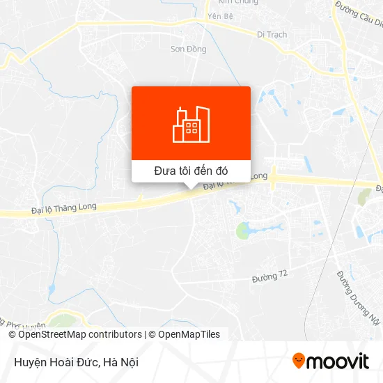 Bản đồ Huyện Hoài Đức
