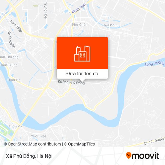 Bản đồ Xã Phù Đổng