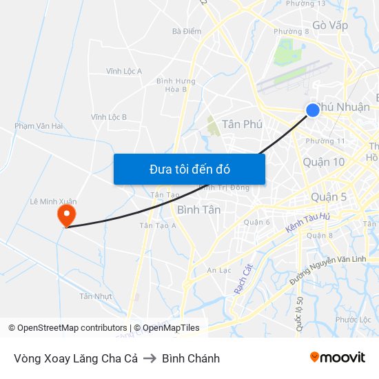 Vòng Xoay Lăng Cha Cả to Bình Chánh map