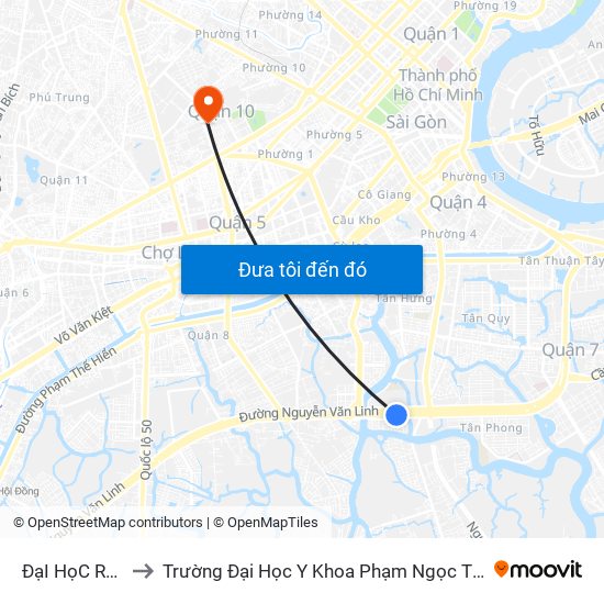 ĐạI HọC Rmit to Trường Đại Học Y Khoa Phạm Ngọc Thạch map