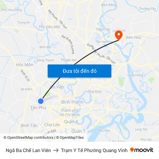 Ngã Ba Chế Lan Viên to Trạm Y Tế Phường Quang Vinh map