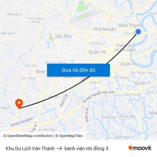 Khu Du Lịch Văn Thánh to bệnh viện nhi đồng 3 map