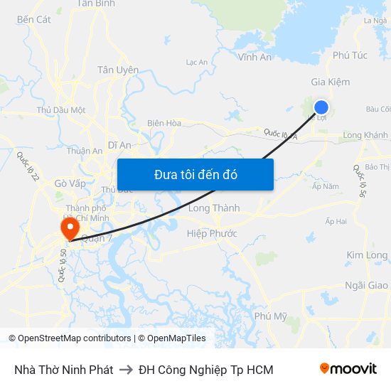 Nhà Thờ Ninh Phát to ĐH Công Nghiệp Tp HCM map