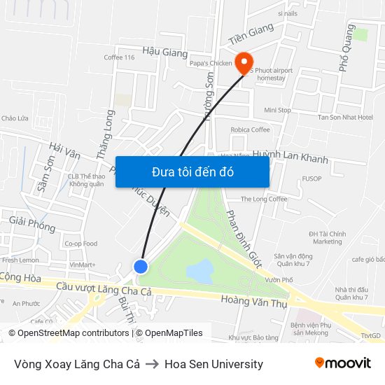 Vòng Xoay Lăng Cha Cả to Hoa Sen University map