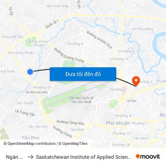 Ngân Hàng Acb to Saskatchewan Institute of Applied Science and Technology (Vietnam Campus) map