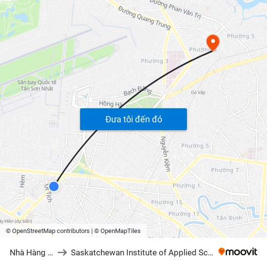 Nhà Hàng Đông Phương to Saskatchewan Institute of Applied Science and Technology (Vietnam Campus) map