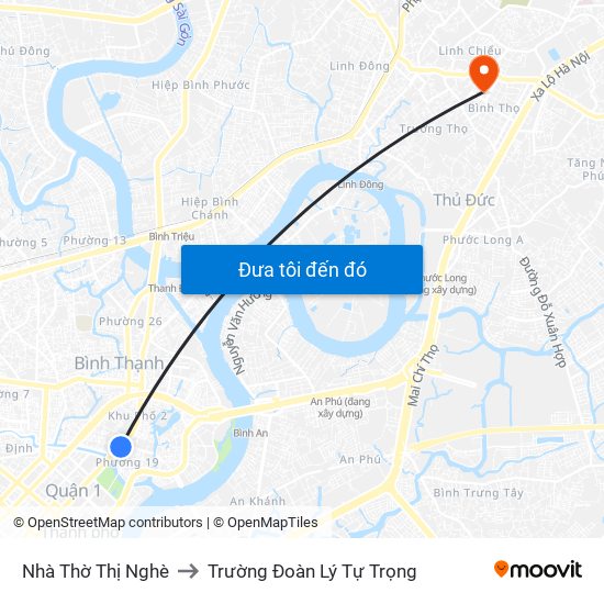 Nhà Thờ Thị Nghè to Trường Đoàn Lý Tự Trọng map