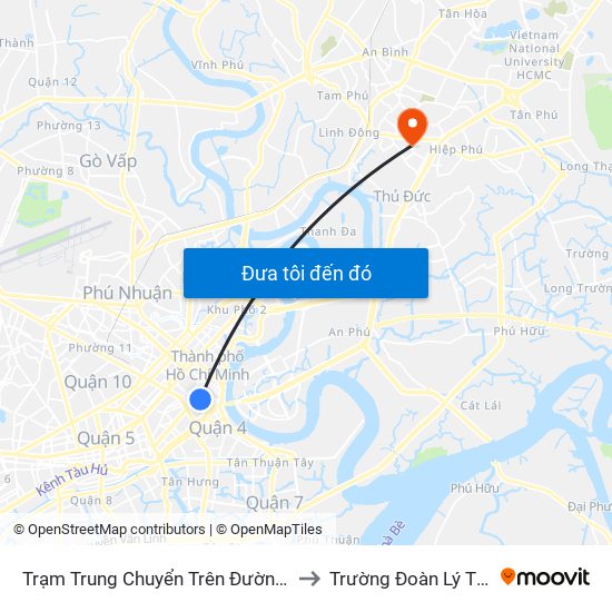 Trạm Trung Chuyển Trên Đường Hàm Nghi to Trường Đoàn Lý Tự Trọng map