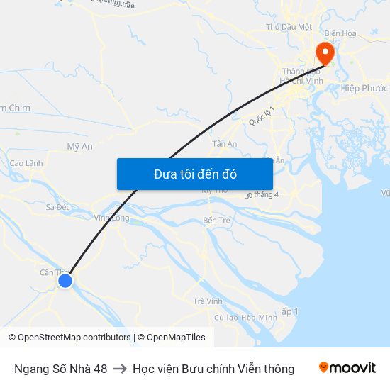 Ngang Số Nhà 48 to Học viện Bưu chính Viễn thông map