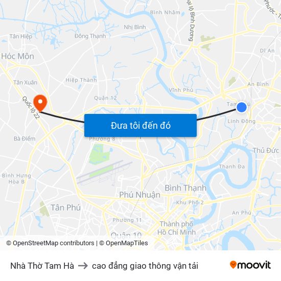 Nhà Thờ Tam Hà to cao đẳng giao thông vận tải map