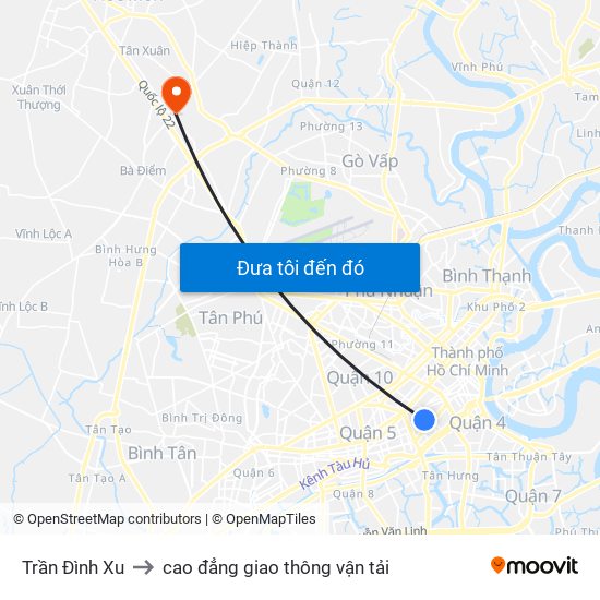 Trần Đình Xu to cao đẳng giao thông vận tải map