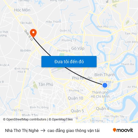 Nhà Thờ Thị Nghè to cao đẳng giao thông vận tải map