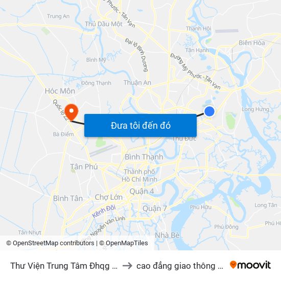 Thư Viện Trung Tâm Đhqg Tphcm to cao đẳng giao thông vận tải map