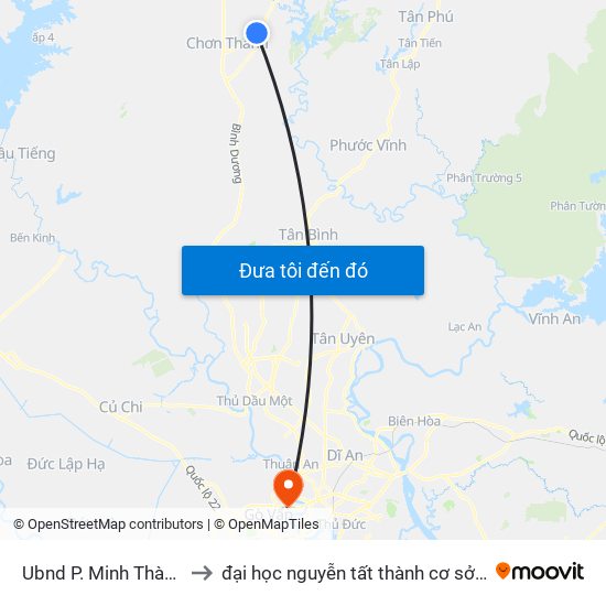 Ubnd P. Minh Thành to đại học nguyễn tất thành cơ sở 4 map