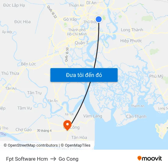 Fpt Software Hcm to Go Cong map