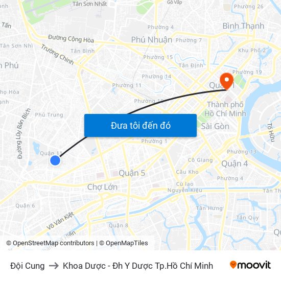 Đội Cung to Khoa Dược - Đh Y Dược Tp.Hồ Chí Minh map