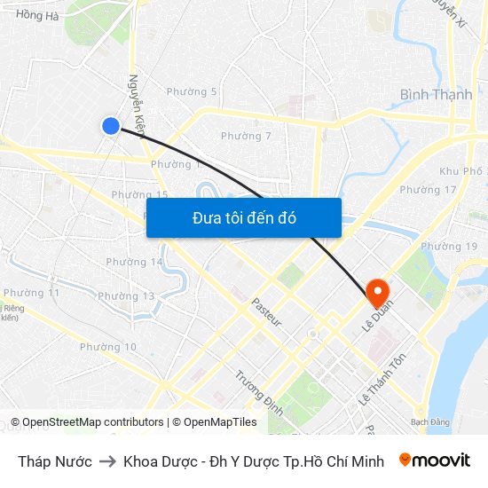 Tháp Nước to Khoa Dược - Đh Y Dược Tp.Hồ Chí Minh map