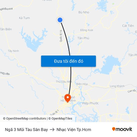 Ngã 3 Mũi Tàu Sân Bay to Nhạc Viện Tp.Hcm map