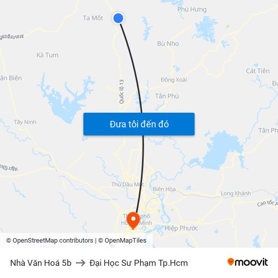 Nhà Văn Hoá 5b to Đại Học Sư Phạm Tp.Hcm map