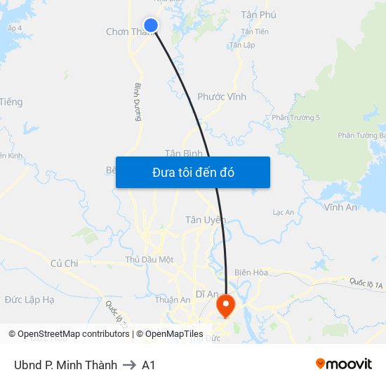 Ubnd P. Minh Thành to A1 map