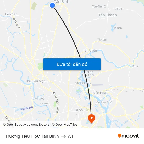 TrườNg TiểU HọC Tân BìNh to A1 map