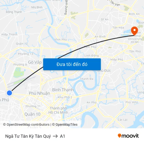 Ngã Tư Tân Kỳ Tân Quý to A1 map