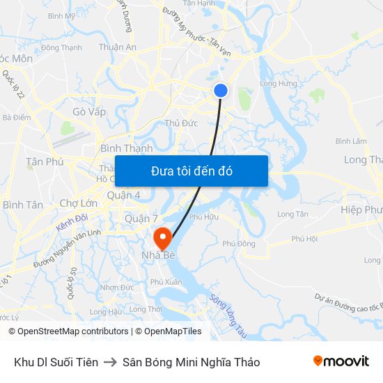 Khu Dl Suối Tiên to Sân Bóng Mini Nghĩa Thảo map