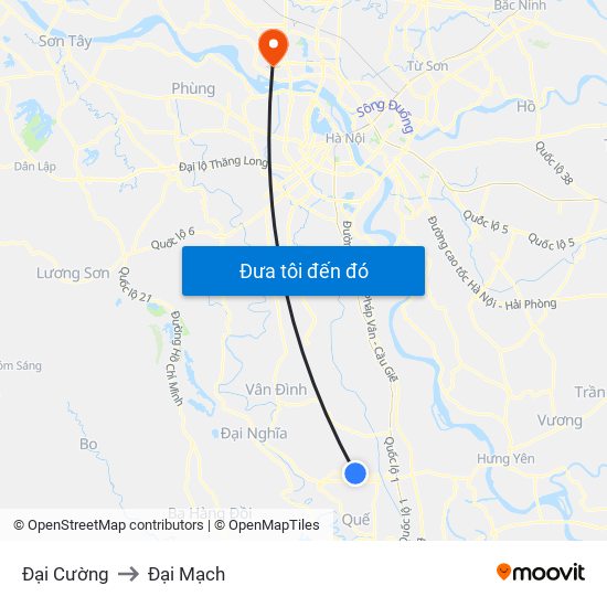 Đại Cường to Đại Mạch map