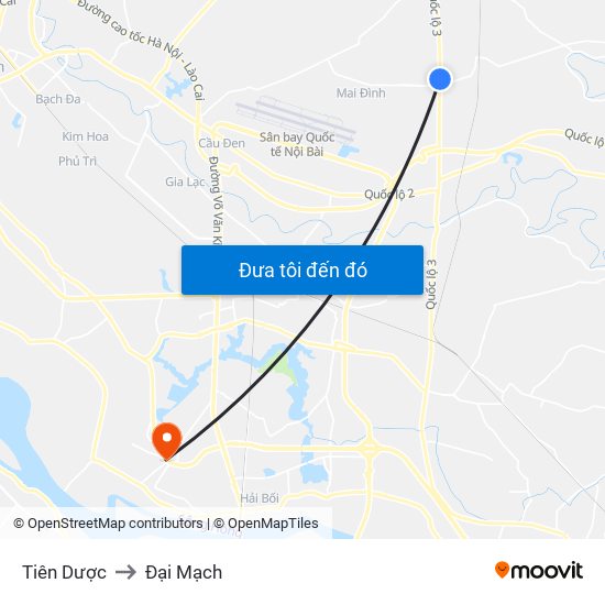 Tiên Dược to Đại Mạch map