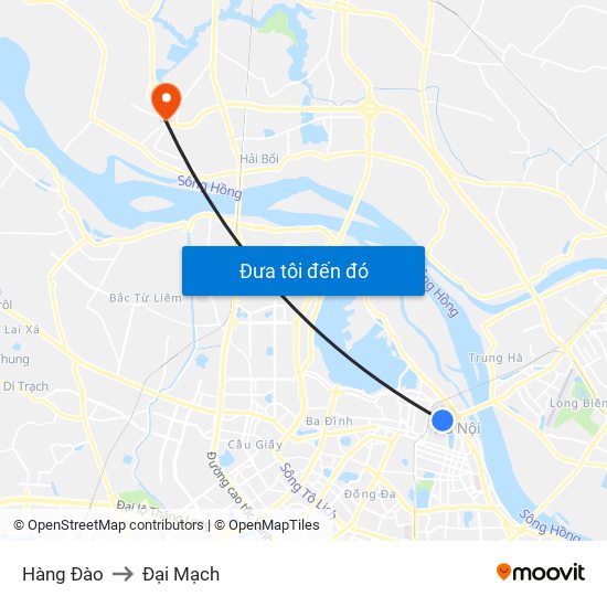 Hàng Đào to Đại Mạch map