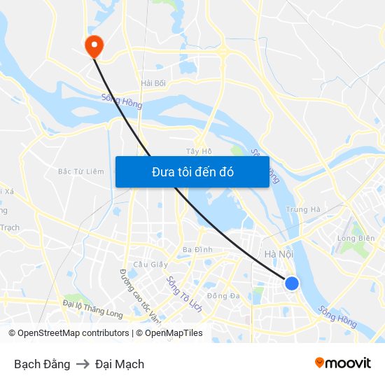 Bạch Đằng to Đại Mạch map