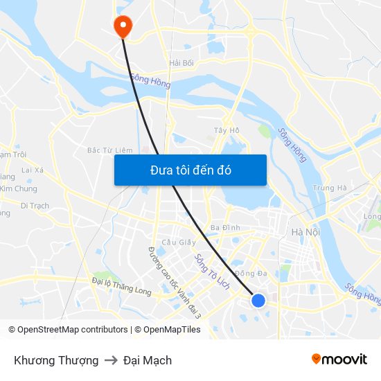 Khương Thượng to Đại Mạch map