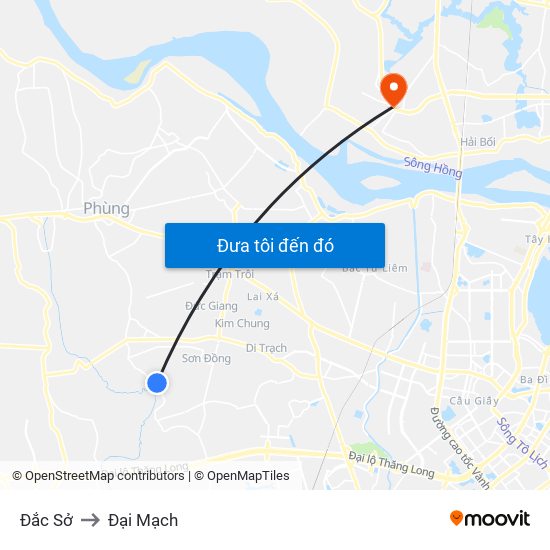 Đắc Sở to Đại Mạch map