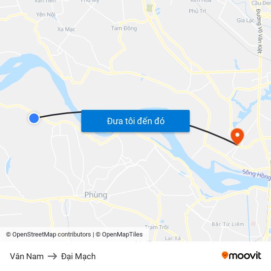 Vân Nam to Đại Mạch map