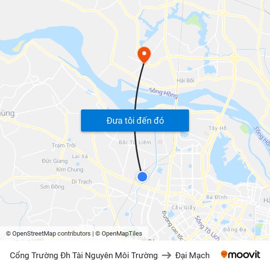 Cổng Trường Đh Tài Nguyên Môi Trường to Đại Mạch map