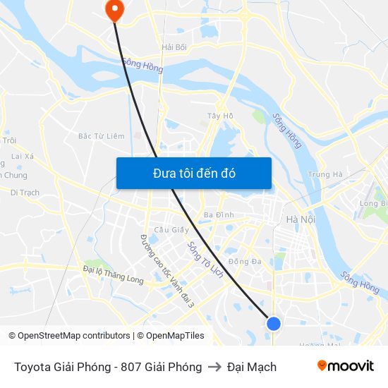 Toyota Giải Phóng - 807 Giải Phóng to Đại Mạch map