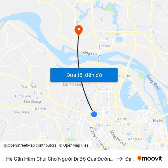 2b Phạm Văn Đồng to Đại Mạch map