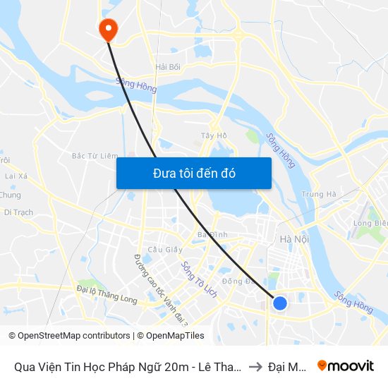 Qua Viện Tin Học Pháp Ngữ 20m - Lê Thanh Nghị to Đại Mạch map