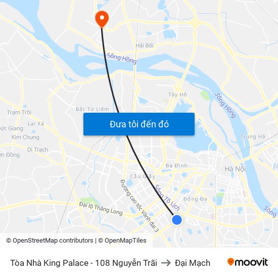 Tòa Nhà King Palace - 108 Nguyễn Trãi to Đại Mạch map