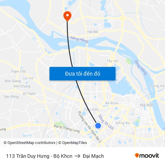 113 Trần Duy Hưng - Bộ Khcn to Đại Mạch map