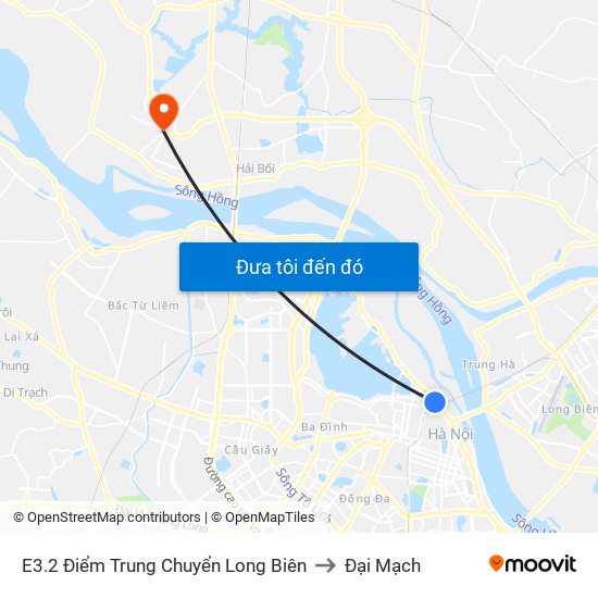 E3.2 Điểm Trung Chuyển Long Biên to Đại Mạch map