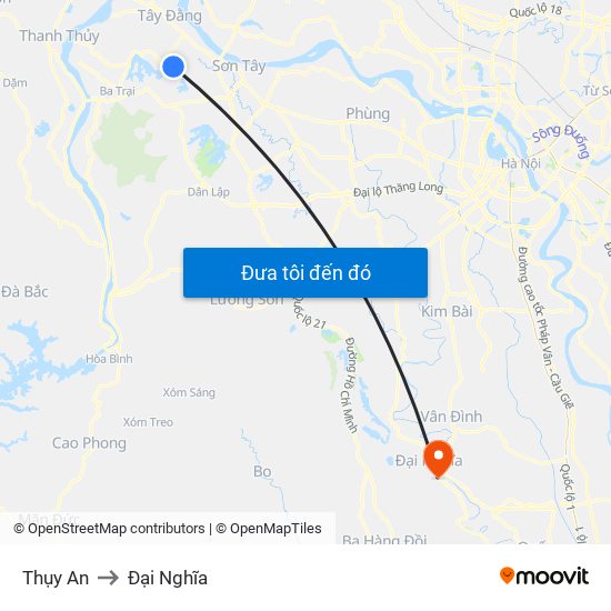 Thụy An to Đại Nghĩa map