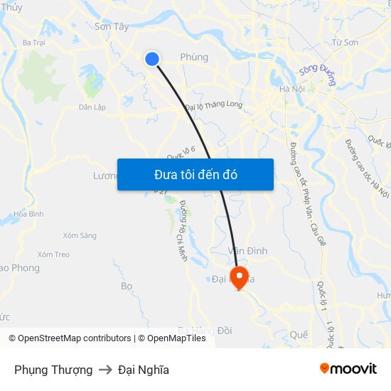 Phụng Thượng to Đại Nghĩa map