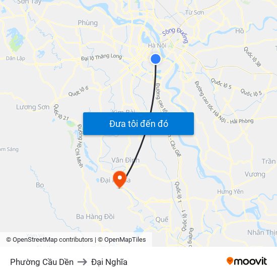 Phường Cầu Dền to Đại Nghĩa map