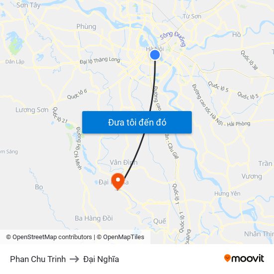 Phan Chu Trinh to Phan Chu Trinh map